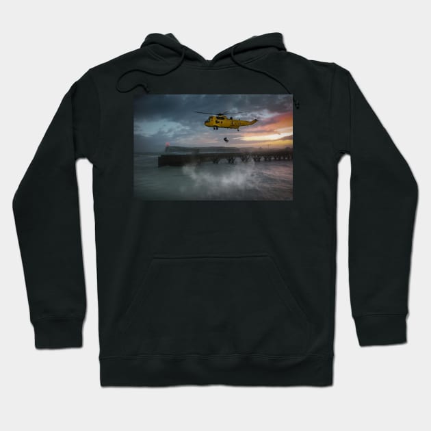 Sea King Coastal Rescue Hoodie by aviationart